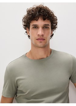 Reserved - T-shirt slim fit - jasnozielony ze sklepu Reserved w kategorii T-shirty męskie - zdjęcie 170587951