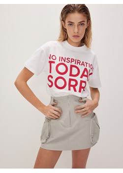Reserved - Spódnica mini z kieszeniami - jasnoszary ze sklepu Reserved w kategorii Spódnice - zdjęcie 170588184