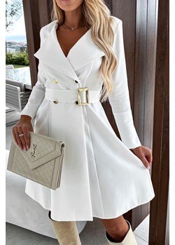 Sukienka PEPTINA WHITE ze sklepu Ivet Shop w kategorii Sukienki - zdjęcie 170589044