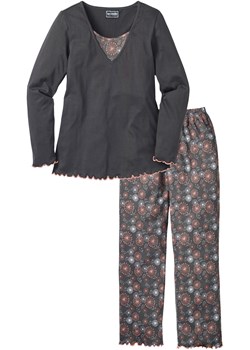 Piżama z bawełny organicznej ze sklepu bonprix w kategorii Piżamy damskie - zdjęcie 170589192
