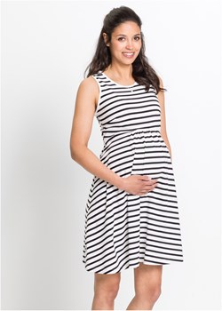 Sukienka ciążowa z dżerseju w paski ze sklepu bonprix w kategorii Sukienki ciążowe - zdjęcie 170589521