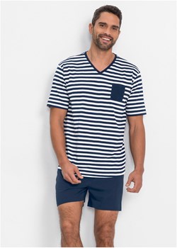 Piżama z krótkimi spodenkami ze sklepu bonprix w kategorii Piżamy męskie - zdjęcie 170589820