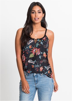 Top shirtowy w kwiaty ze sklepu bonprix w kategorii Bluzki damskie - zdjęcie 170590152