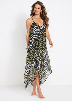 Długa sukienka plażowa z poliestru z recyklingu ze sklepu bonprix w kategorii Odzież plażowa - zdjęcie 170590371
