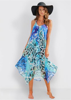 Sukienka plażowa maxi z poliestru z recyklingu ze sklepu bonprix w kategorii Odzież plażowa - zdjęcie 170590731
