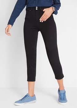 Dżinsy Slim Fit, mid waist, z wygodnym paskiem ze sklepu bonprix w kategorii Jeansy damskie - zdjęcie 170590844
