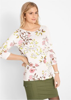 Shirt w kwiaty ze sklepu bonprix w kategorii Bluzki damskie - zdjęcie 170591134