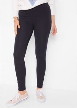 Legginsy bawełniane z wygodnym elastycznym paskiem ze sklepu bonprix w kategorii Spodnie damskie - zdjęcie 170591892
