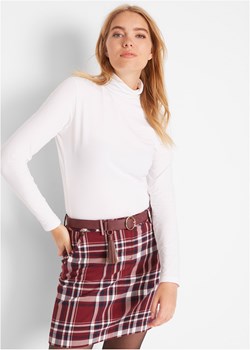Shirt ze stretchem i golfem, długi rękaw ze sklepu bonprix w kategorii Bluzki damskie - zdjęcie 170592134