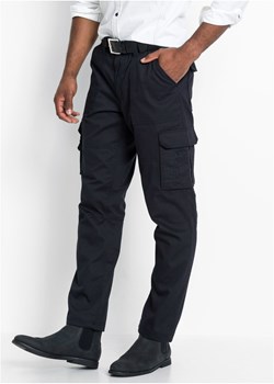 Spodnie bojówki ocieplane z powłoką z teflonu Loose Fit Straight ze sklepu bonprix w kategorii Spodnie męskie - zdjęcie 170592140