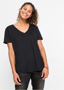 Długi shirt z dekoltem w serek ze sklepu bonprix w kategorii Bluzki damskie - zdjęcie 170592643