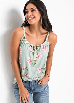 Top shirtowy w kwiaty ze sklepu bonprix w kategorii Bluzki damskie - zdjęcie 170593031