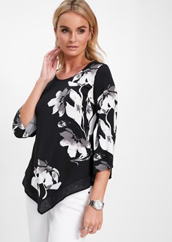 Tunika shirtowa w roślinny wzór ze sklepu bonprix w kategorii Bluzki damskie - zdjęcie 170593112