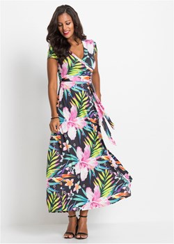 Długa sukienka z założeniem kopertowym ze sklepu bonprix w kategorii Sukienki - zdjęcie 170593543