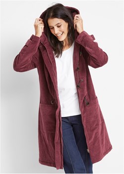 Płaszcz budrysówka sztruksowy, ocieplany ze sklepu bonprix w kategorii Płaszcze damskie - zdjęcie 170593811