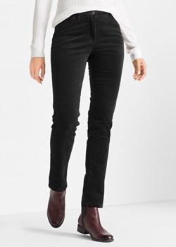 Spodnie sztruksowe ze stretchem Slim Fit ze sklepu bonprix w kategorii Spodnie damskie - zdjęcie 170593991