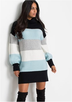 Długi sweter w paski ze sklepu bonprix w kategorii Swetry damskie - zdjęcie 170594081