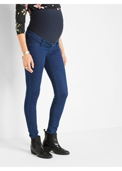 Dżinsy ciążowe ocieplane z miękką spodnią stroną ze sklepu bonprix w kategorii Spodnie ciążowe - zdjęcie 170594103