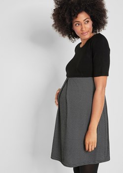 Sukienka ciążowa dzianinowa ze sklepu bonprix w kategorii Sukienki ciążowe - zdjęcie 170594352