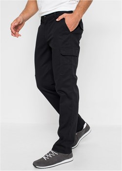 Spodnie bojówki ocieplane ze stretchem, Regular Fit Straight ze sklepu bonprix w kategorii Spodnie męskie - zdjęcie 170594381