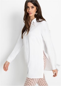 Długa bluzka z rozcięciem ze sklepu bonprix w kategorii Koszule damskie - zdjęcie 170595032