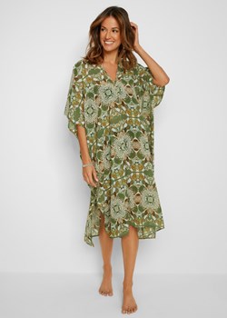 Sukienka tunikowa plażowa z poliestru z recyklingu ze sklepu bonprix w kategorii Odzież plażowa - zdjęcie 170595223