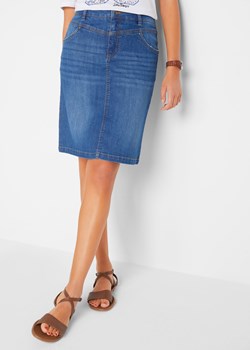 Spódnica dżinsowa ze stretchem ze sklepu bonprix w kategorii Spódnice - zdjęcie 170595413