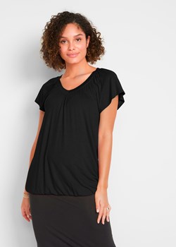 Shirt z dekoltem w serek, krótki rękaw ze sklepu bonprix w kategorii Bluzki damskie - zdjęcie 170595702