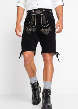 Krótkie spodnie skórzane w ludowym stylu ze sklepu bonprix w kategorii Kąpielówki - zdjęcie 170595744