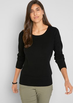 Sweter basic z bawełny z recyklingu ze sklepu bonprix w kategorii Swetry damskie - zdjęcie 170595791