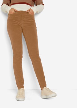 Spodnie sztruksowe Skinny ze stretchem ze sklepu bonprix w kategorii Spodnie damskie - zdjęcie 170596310