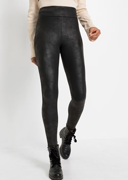 Legginsy ocieplane z połyskującą powłoką ze sklepu bonprix w kategorii Spodnie damskie - zdjęcie 170596582