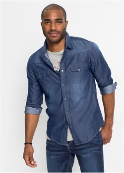 Koszula dżinsowa Slim Fit, długi rękaw ze sklepu bonprix w kategorii Koszule męskie - zdjęcie 170596743