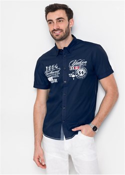 Koszula z krótkim rękawem i nadrukiem ze sklepu bonprix w kategorii Koszule męskie - zdjęcie 170597321