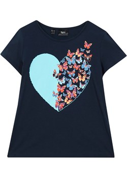 T-shirt dziewczęcy ze sklepu bonprix w kategorii Bluzki dziewczęce - zdjęcie 170597431