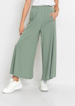 Spodnie culotte z dżerseju, z szerokimi nogawkami ze sklepu bonprix w kategorii Spodnie damskie - zdjęcie 170597490