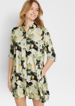 Krótka sukienka koszulowa z kieszeniami po bokach, ze zrównoważonej wiskozy ze sklepu bonprix w kategorii Sukienki - zdjęcie 170598103
