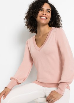 Sweter z ozdobnymi guzikami ze sklepu bonprix w kategorii Swetry damskie - zdjęcie 170598402