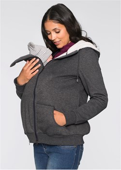 Bluza rozpinana ciążowa z wstawką niemowlęcą na nosidełko i miękką spodnią stroną ze sklepu bonprix w kategorii Bluzy ciążowe - zdjęcie 170598840