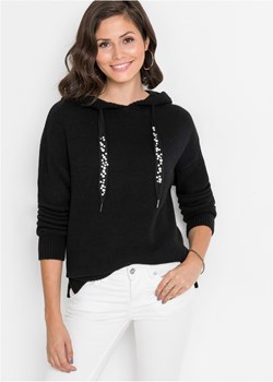 Sweter z kapturem ze sklepu bonprix w kategorii Swetry damskie - zdjęcie 170598873