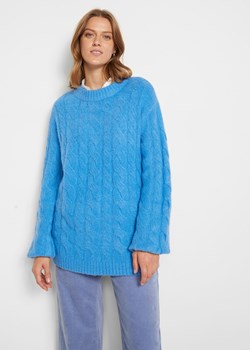 Sweter oversize ze wzorem w warkocze ze sklepu bonprix w kategorii Swetry damskie - zdjęcie 170599843