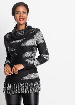 Sweter z frędzlami ze sklepu bonprix w kategorii Swetry damskie - zdjęcie 170599883