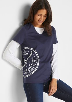 Shirt 2 w 1 z długim rękawem ze sklepu bonprix w kategorii Bluzki damskie - zdjęcie 170600150