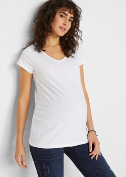 Shirt ciążowy basic (2 szt.), bawełna organiczna ze sklepu bonprix w kategorii Bluzki ciążowe - zdjęcie 170600214