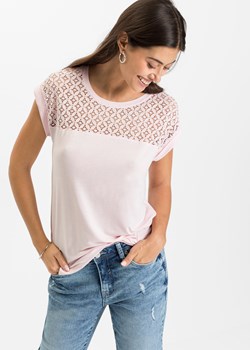 Shirt z koronką ze sklepu bonprix w kategorii Bluzki damskie - zdjęcie 170600312