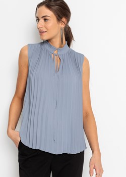 Bluzka bez rękawów, plisowana ze sklepu bonprix w kategorii Bluzki damskie - zdjęcie 170600554