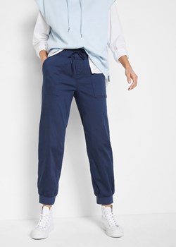 Spodnie twillowe z wygodnym paskiem ze sklepu bonprix w kategorii Spodnie damskie - zdjęcie 170600600