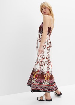 Długa sukienka z nadrukiem w deseń paisley, ze zrównoważonej wiskozy ze sklepu bonprix w kategorii Sukienki - zdjęcie 170602201