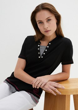 Shirt bawełniany, w optyce 2 w 1 ze sklepu bonprix w kategorii Bluzki damskie - zdjęcie 170602902