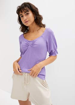 Shirt z marszczeniem ze sklepu bonprix w kategorii Bluzki damskie - zdjęcie 170603612